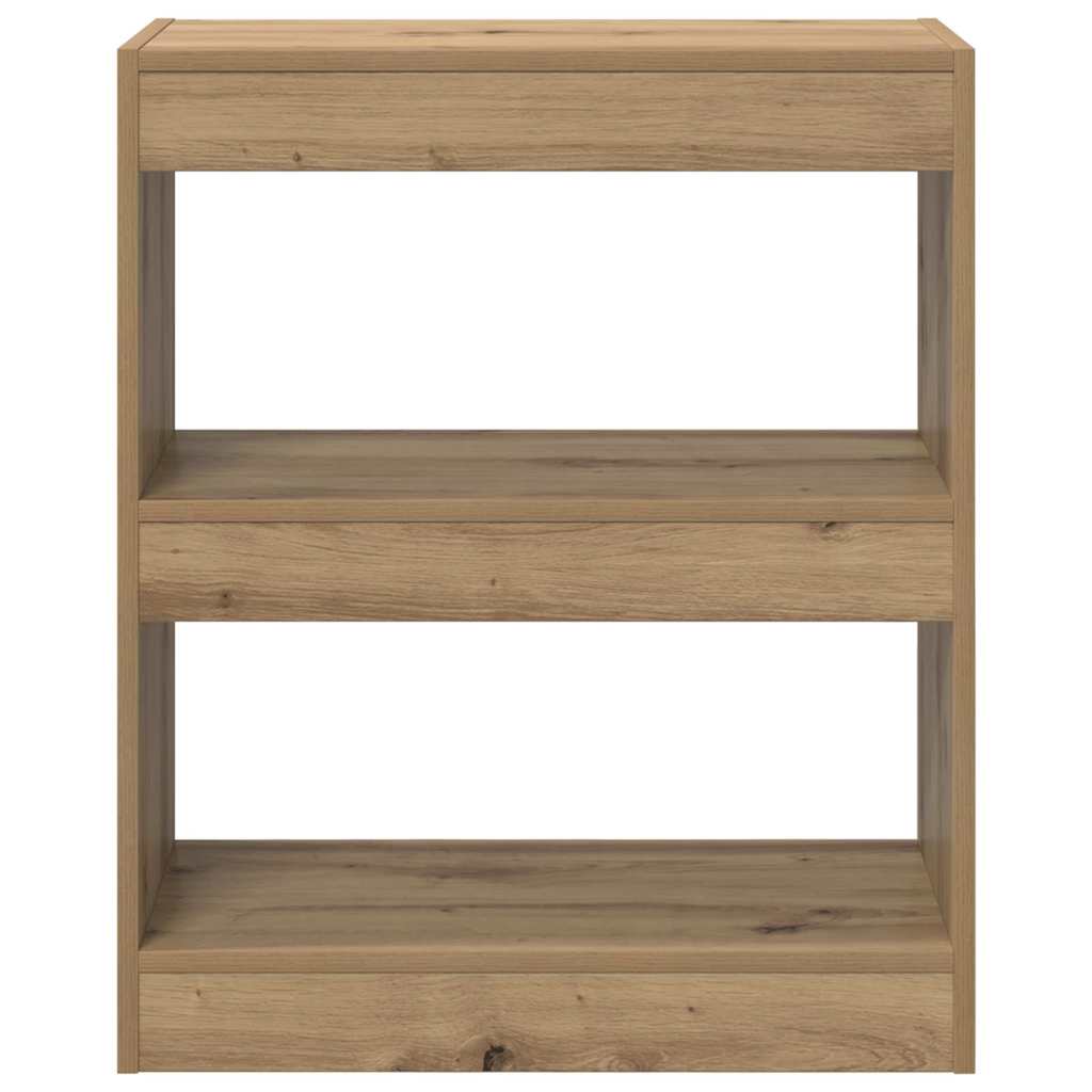Bücherregal Eiche handwerklich 60 x 30 x 72 cm Holzwerkstoff