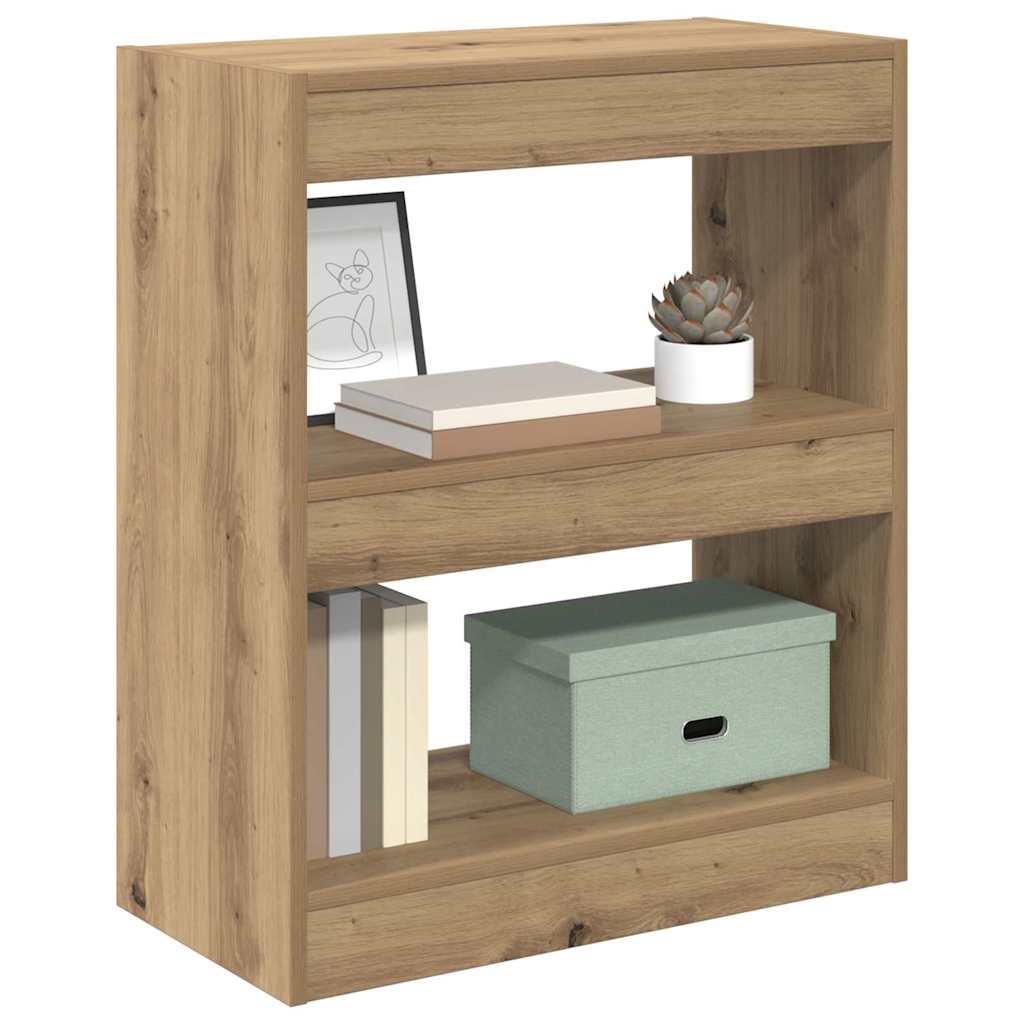 Bücherregal Eiche handwerklich 60 x 30 x 72 cm Holzwerkstoff