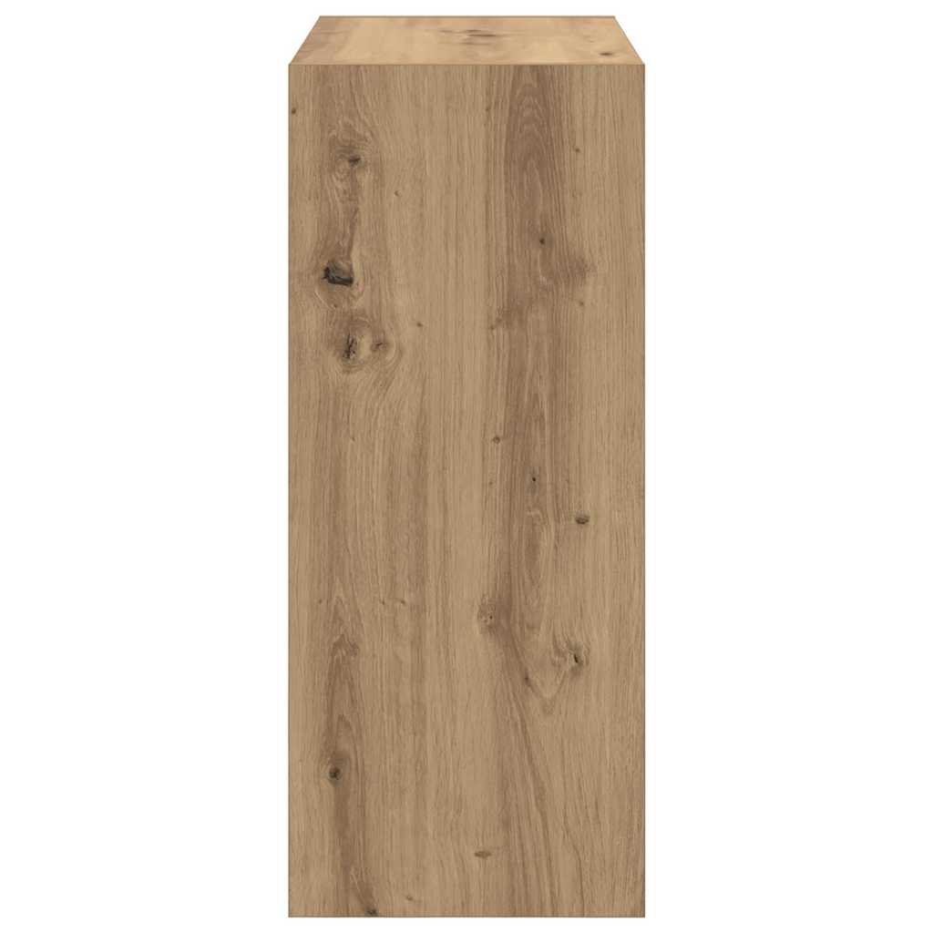 Bücherregal Eiche handwerklich 60 x 30 x 72 cm Holzwerkstoff