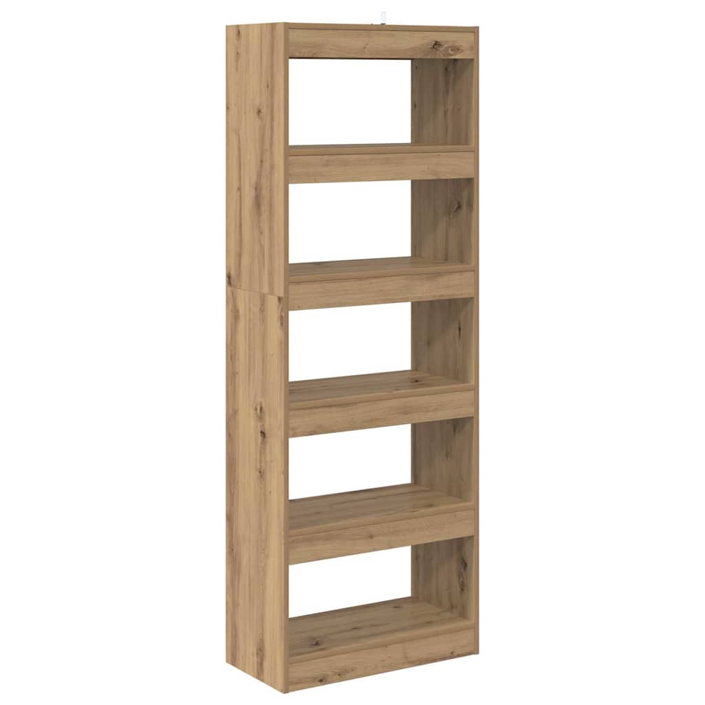 Bücherregal Eiche handwerklich 60 x 30 x 166 cm Holzwerkstoff