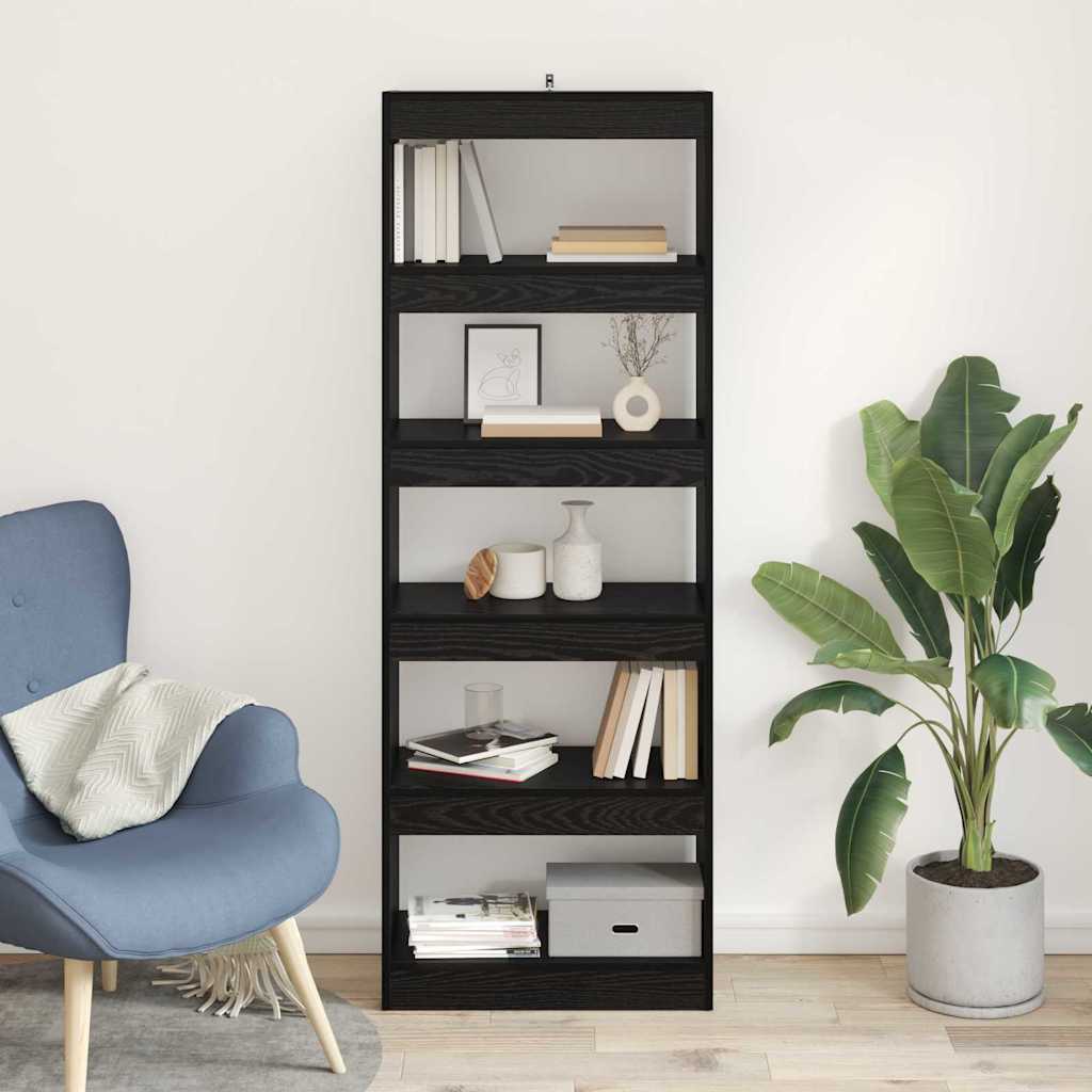 Bücherregal Schwarze Eiche 60 x 30 x 166 cm Holzwerkstoff