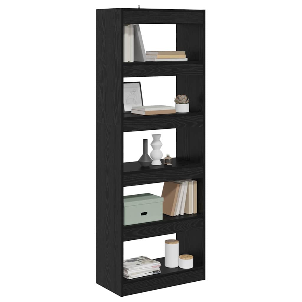 Bücherregal Schwarze Eiche 60 x 30 x 166 cm Holzwerkstoff