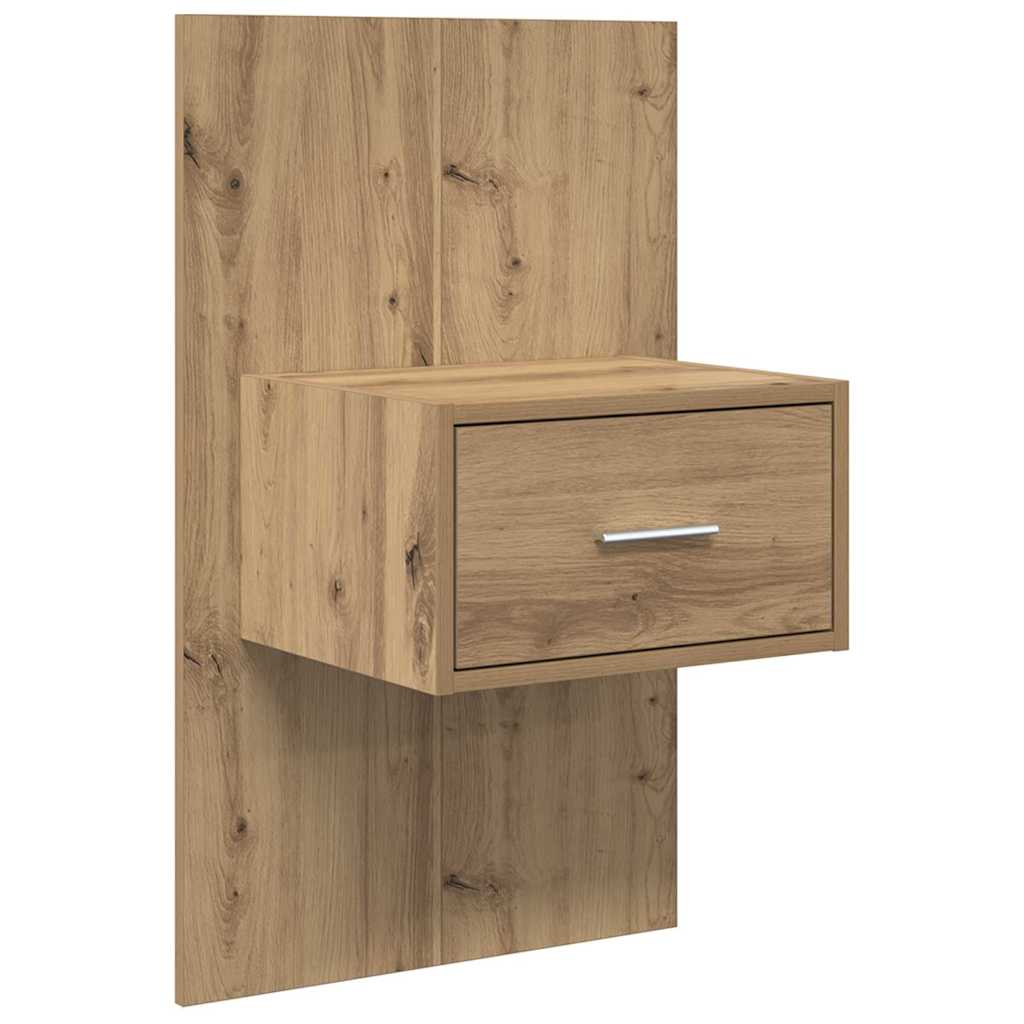 Bettschrank 2 pcs Eiche handwerklich 48,5 x 32,5 x 80 cm