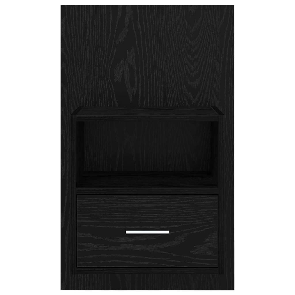 Bettschrank 2 pcs Schwarze Eiche 48,5 x 32,5 x 80 cm