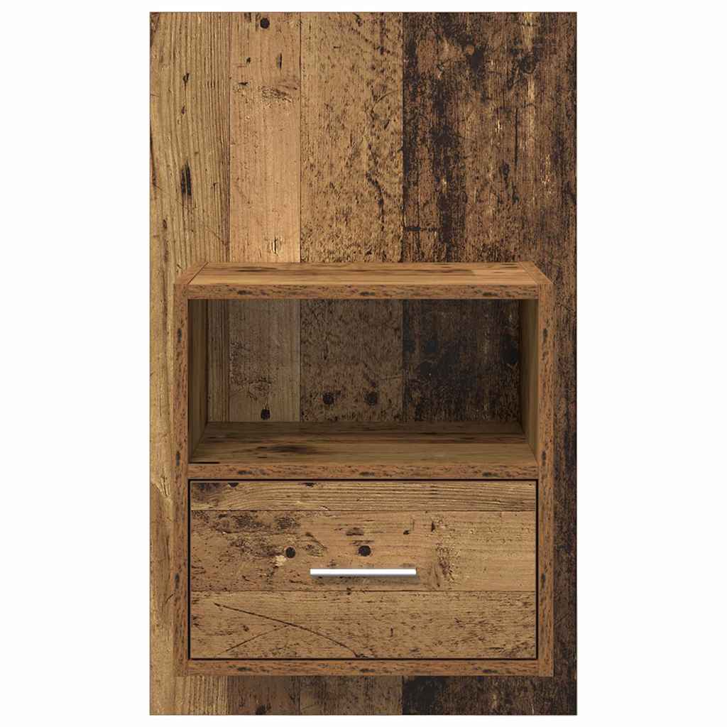 Bettschrank 2 pcs Altholz 48,5 x 32,5 x 80 cm Holzwerkstoff