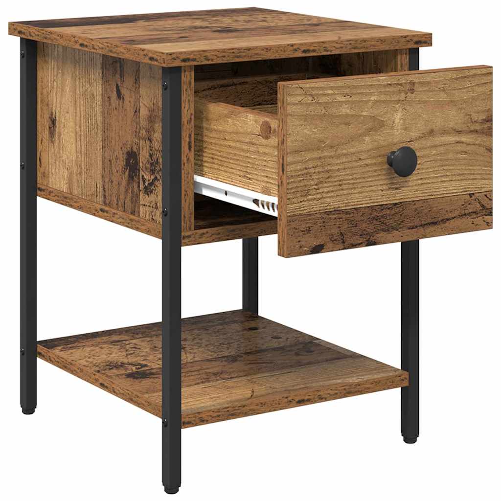 Bettschrank 2 pcs Altholz 40 x 39 x 40 cm Holzwerkstoff