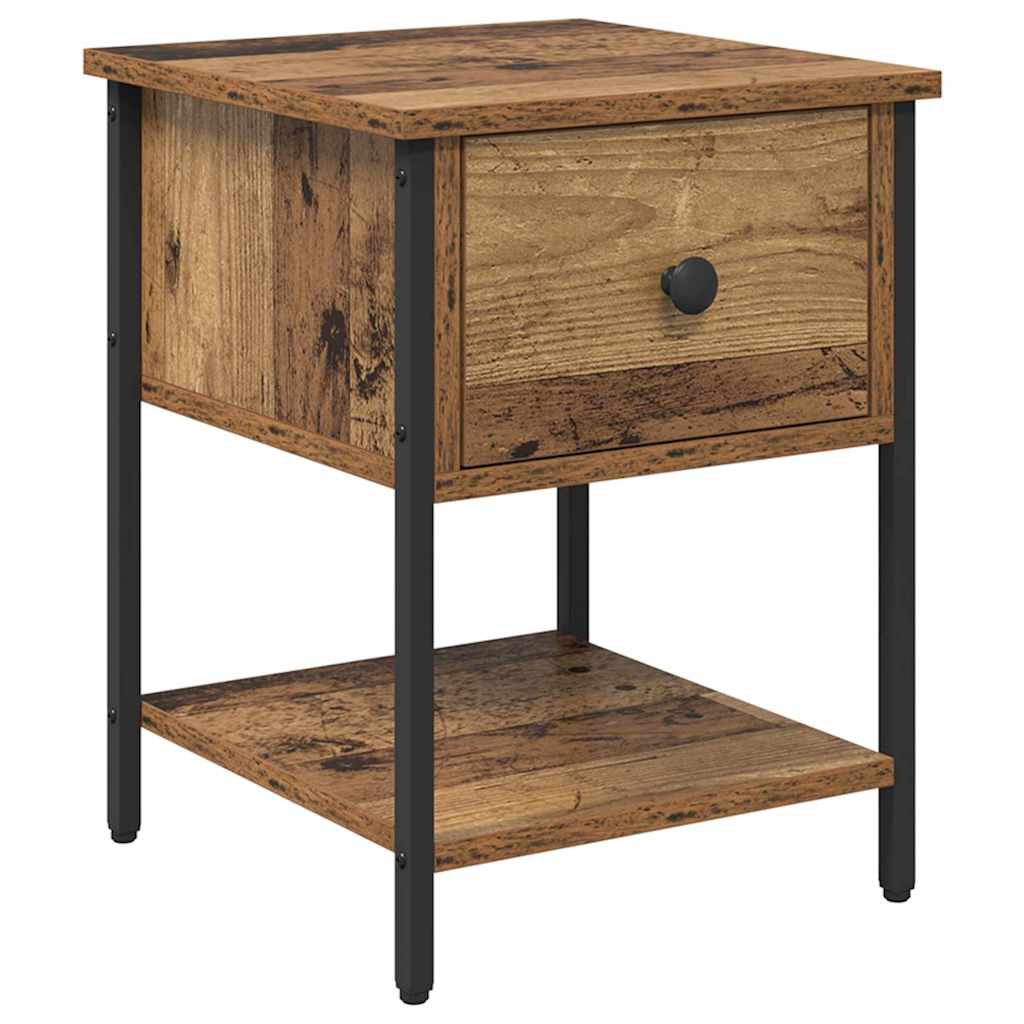Bettschrank 2 pcs Altholz 40 x 39 x 40 cm Holzwerkstoff