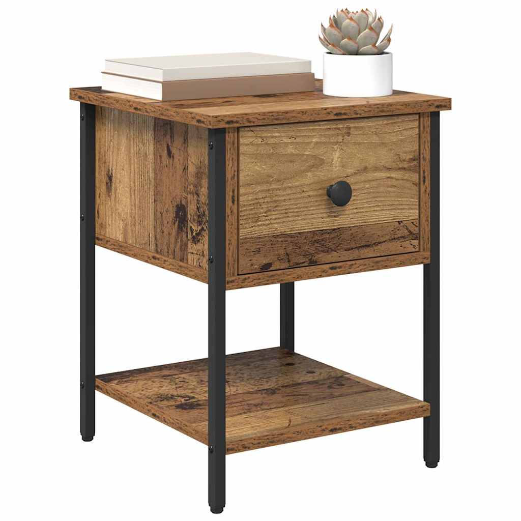 Bettschrank 2 pcs Altholz 40 x 39 x 40 cm Holzwerkstoff