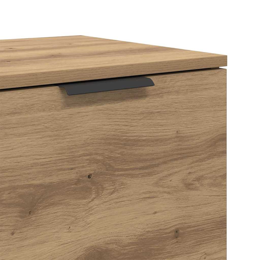 Bettschrank 2 pcs Eiche handwerklich 40 x 39 x 40 cm