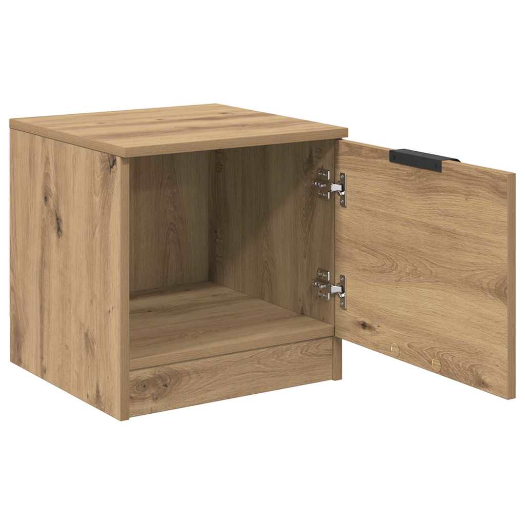 Bettschrank 2 pcs Eiche handwerklich 40 x 39 x 40 cm
