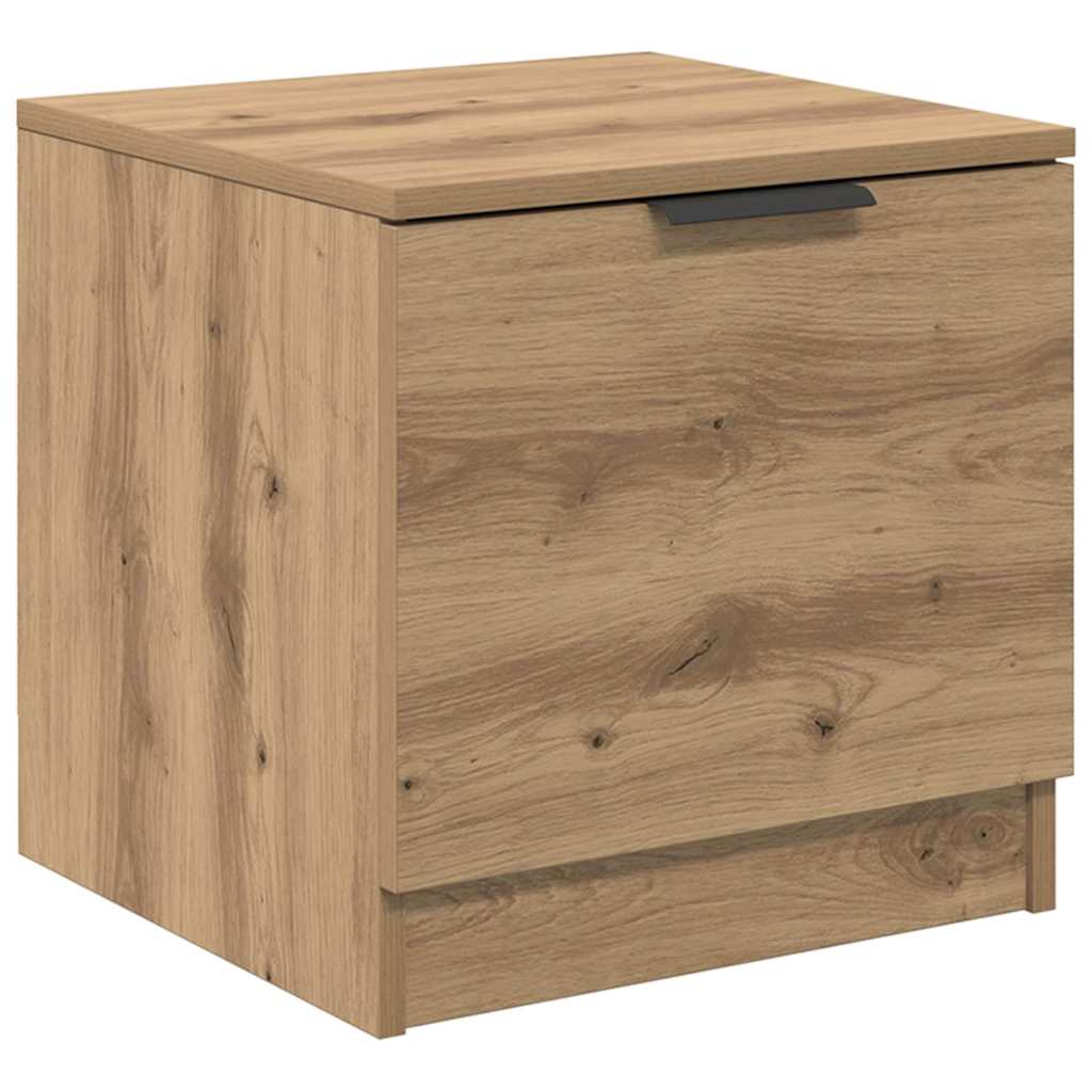 Bettschrank 2 pcs Eiche handwerklich 40 x 39 x 40 cm