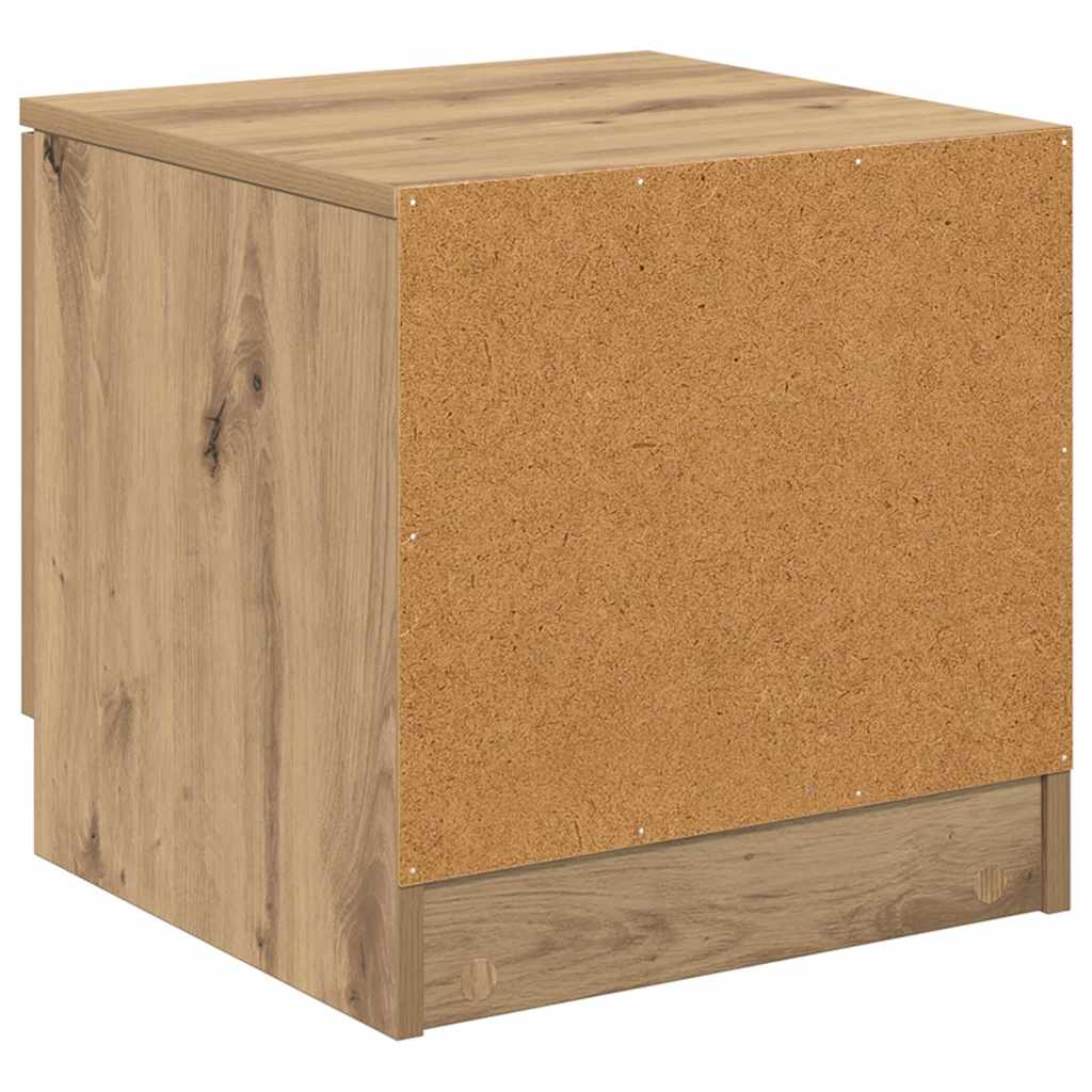 Bettschrank 2 pcs Eiche handwerklich 40 x 39 x 40 cm