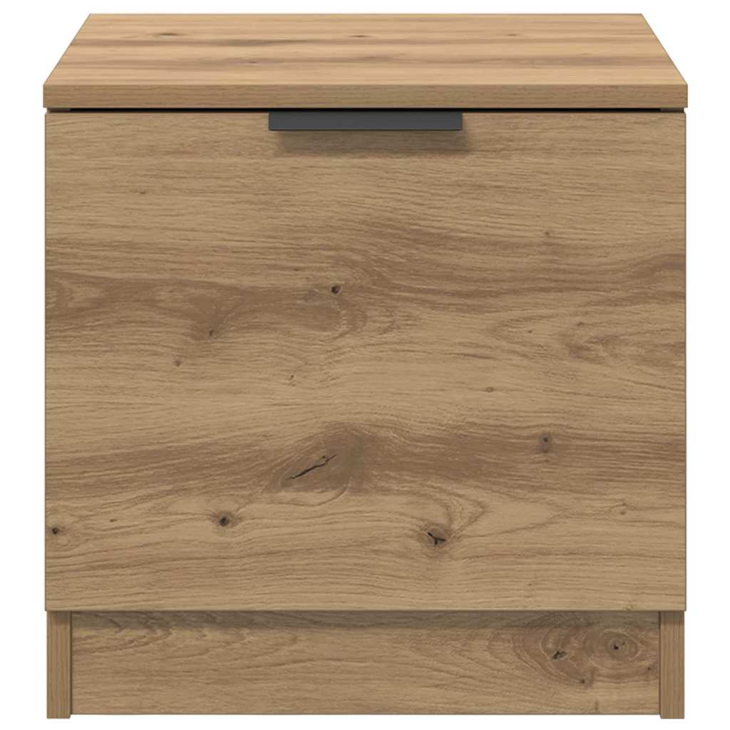 Bettschrank 2 pcs Eiche handwerklich 40 x 39 x 40 cm
