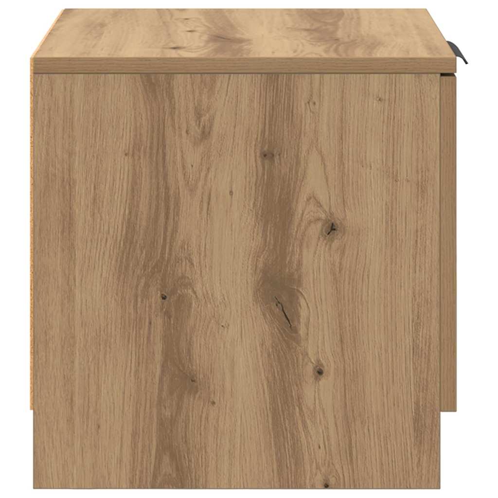 Bettschrank 2 pcs Eiche handwerklich 40 x 39 x 40 cm