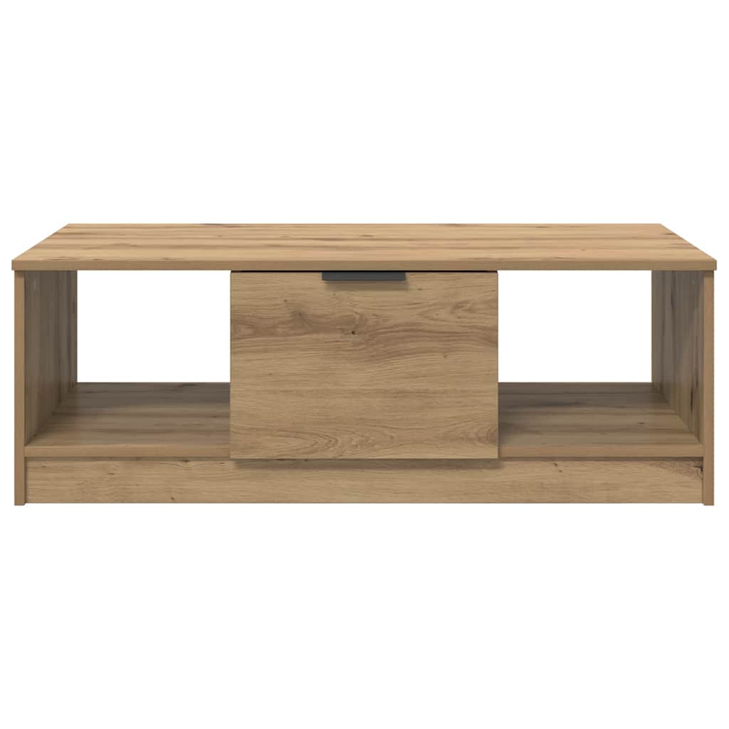Couchtisch Eiche handwerklich 100 x 50 x 36 cm Holzwerkstoff