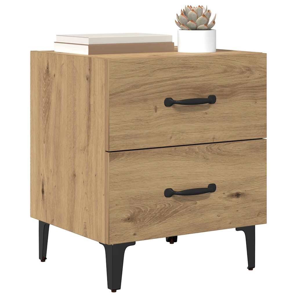 Bettschrank Eiche handwerklich 40 x 35 x 47,5 cm Holzwerkstoff