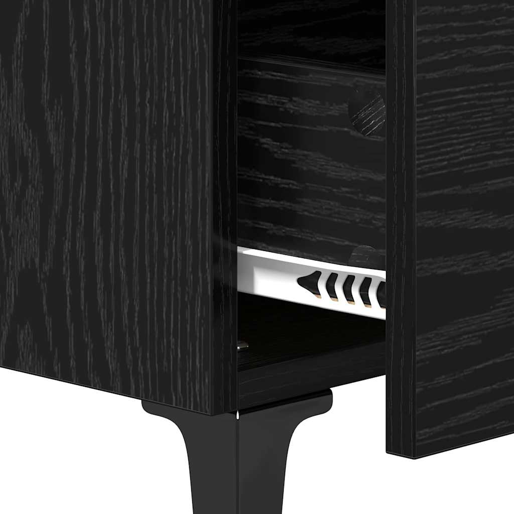 Bettschrank Schwarze Eiche 40 x 35 x 47,5 cm Holzwerkstoff