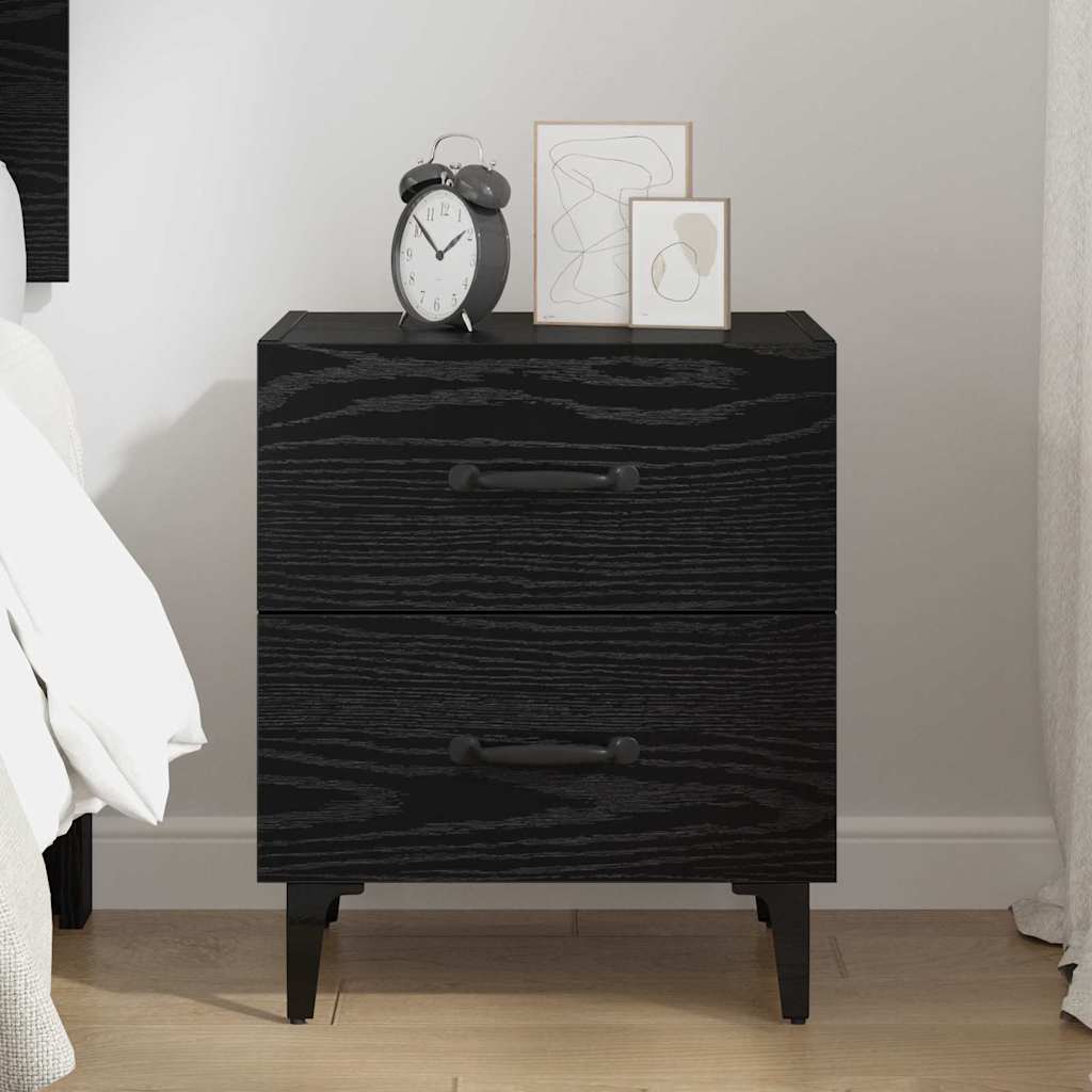 Bettschrank Schwarze Eiche 40 x 35 x 47,5 cm Holzwerkstoff