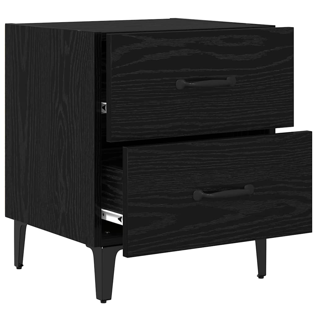 Bettschrank Schwarze Eiche 40 x 35 x 47,5 cm Holzwerkstoff