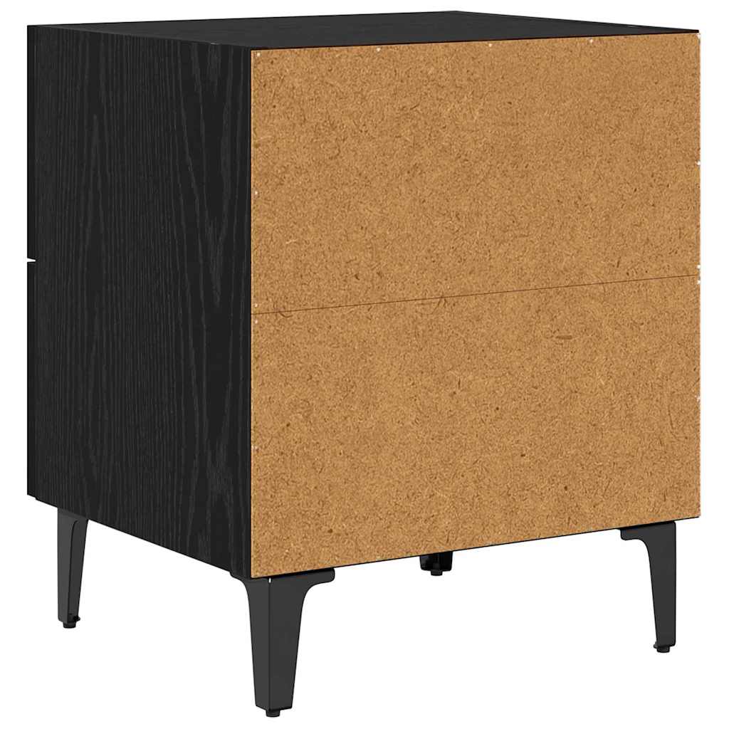 Bettschrank Schwarze Eiche 40 x 35 x 47,5 cm Holzwerkstoff
