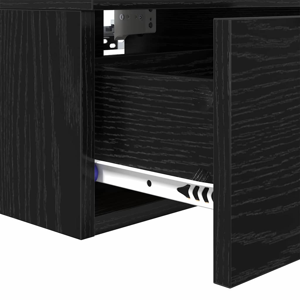 Nachttisch Schwarze Eiche 34 x 30 x 20 cm Holzwerkstoff