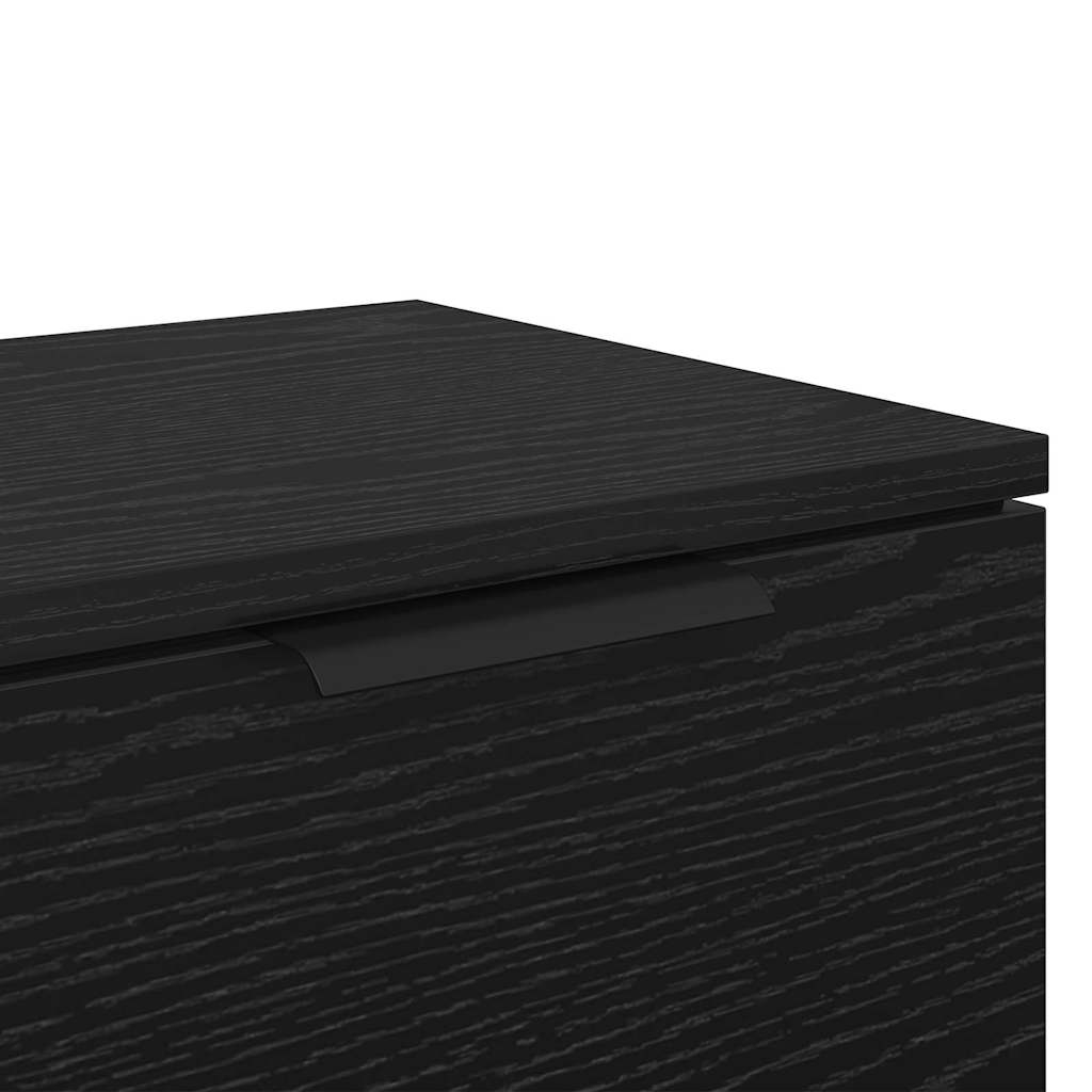 Nachttisch 2 pcs Schwarze Eiche 34 x 30 x 20 cm Holzwerkstoff