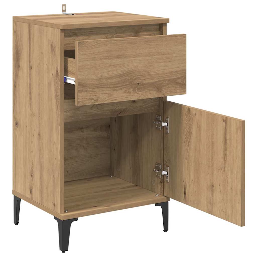 Nachttisch Eiche handwerklich 40 x 35 x 70 cm Holzwerkstoff
