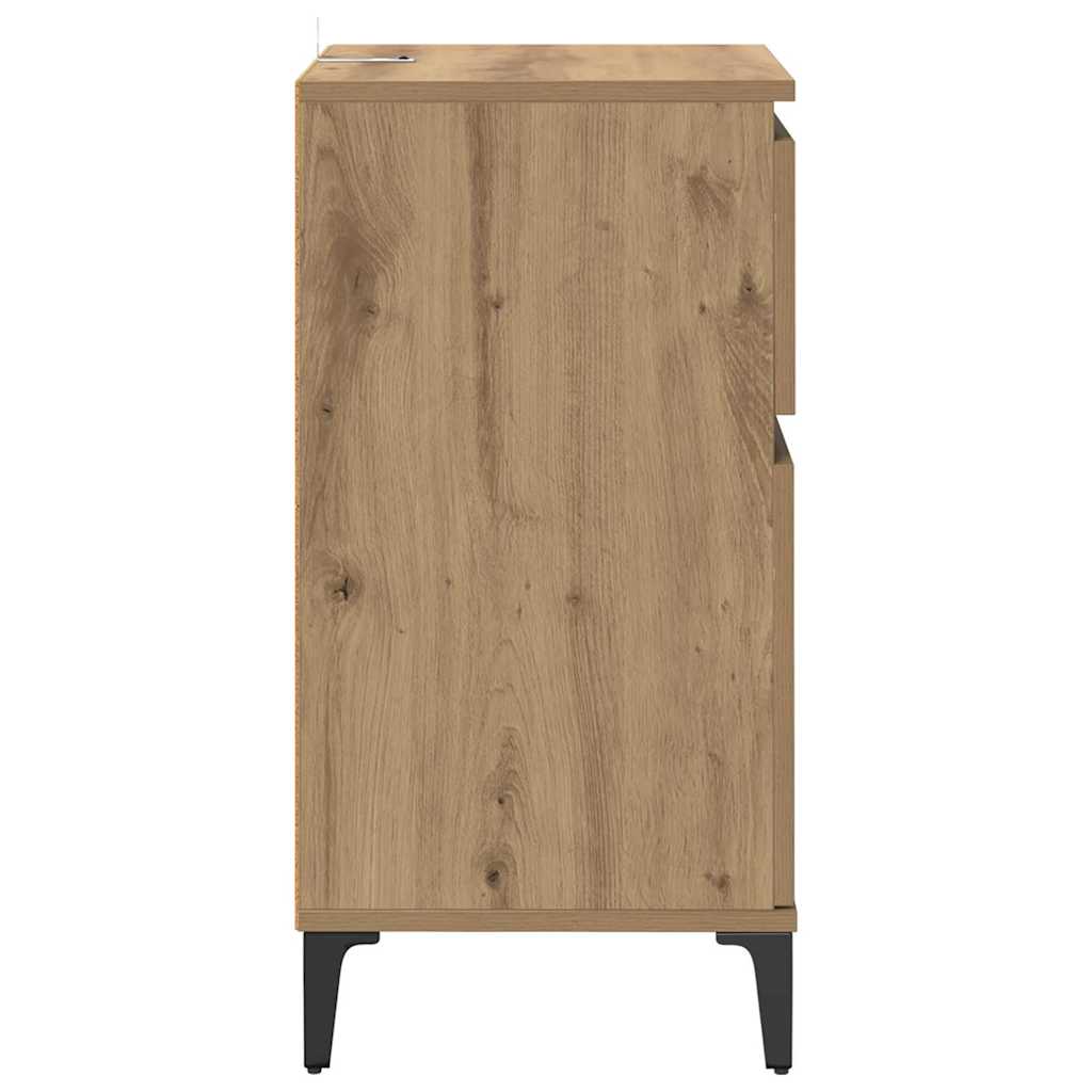 Nachttisch Eiche handwerklich 40 x 35 x 70 cm Holzwerkstoff