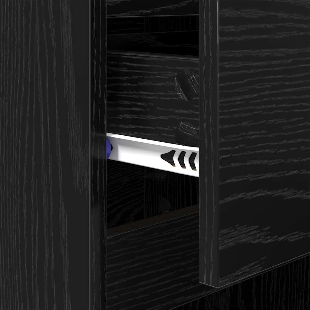 Nachttisch 2 pcs Schwarze Eiche 40 x 35 x 70 cm Holzwerkstoff