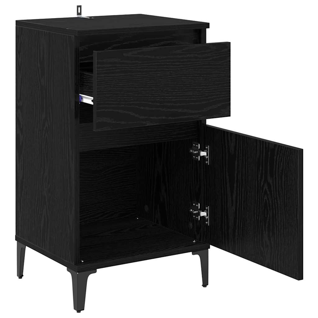 Nachttisch 2 pcs Schwarze Eiche 40 x 35 x 70 cm Holzwerkstoff