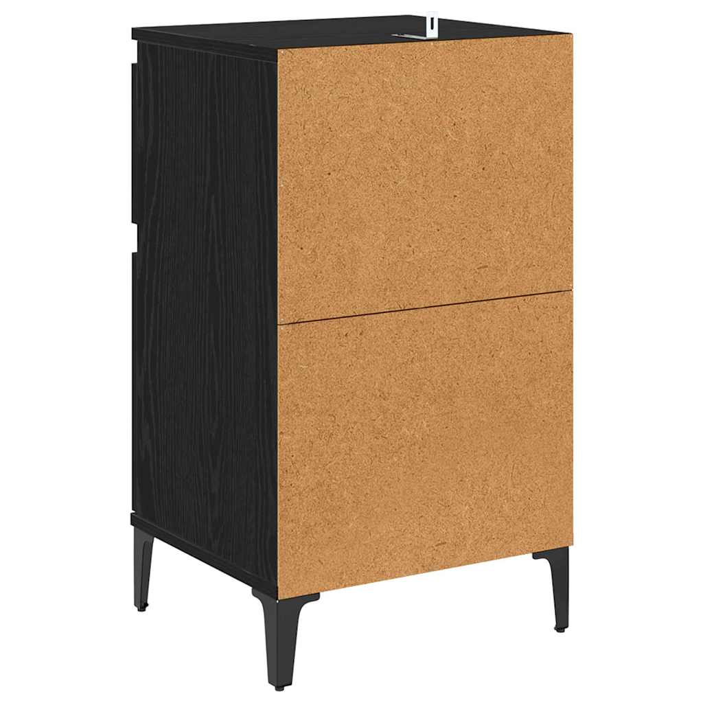 Nachttisch 2 pcs Schwarze Eiche 40 x 35 x 70 cm Holzwerkstoff