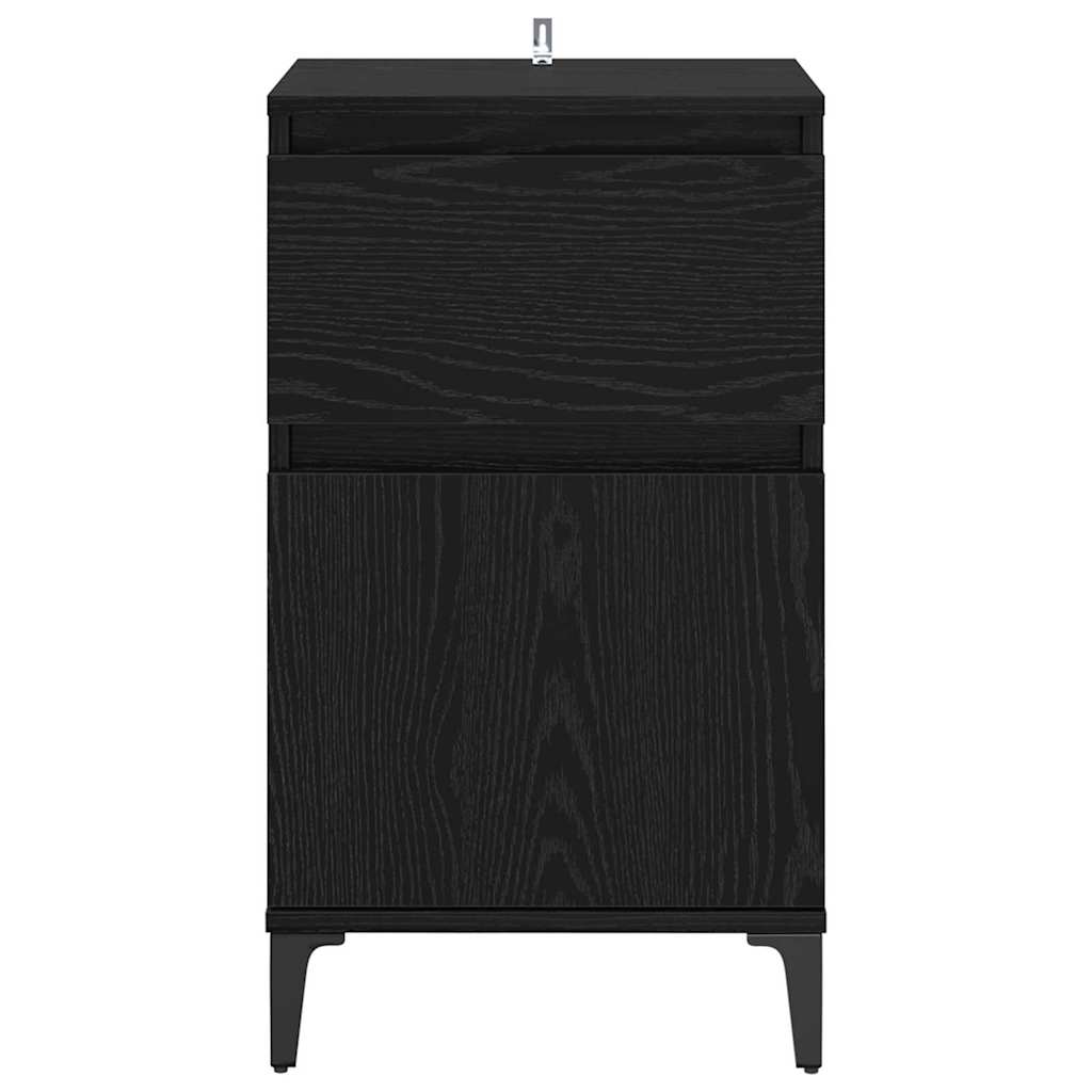 Nachttisch 2 pcs Schwarze Eiche 40 x 35 x 70 cm Holzwerkstoff