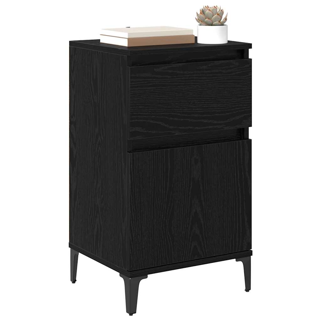 Nachttisch 2 pcs Schwarze Eiche 40 x 35 x 70 cm Holzwerkstoff