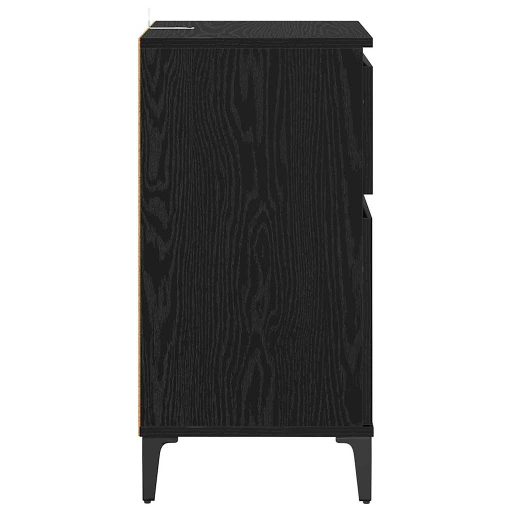 Nachttisch 2 pcs Schwarze Eiche 40 x 35 x 70 cm Holzwerkstoff