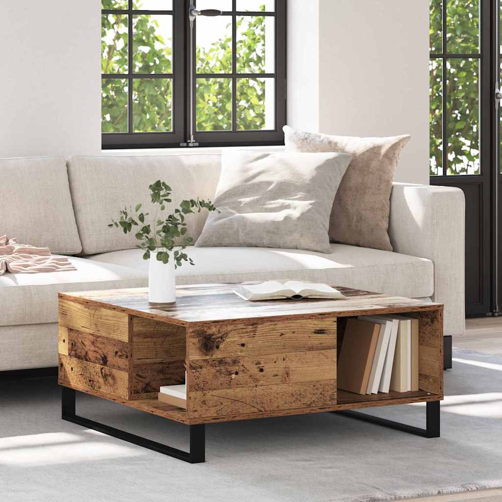 Couchtisch Altholz 80 x 80 x 36.5 cm Holzwerkstoff