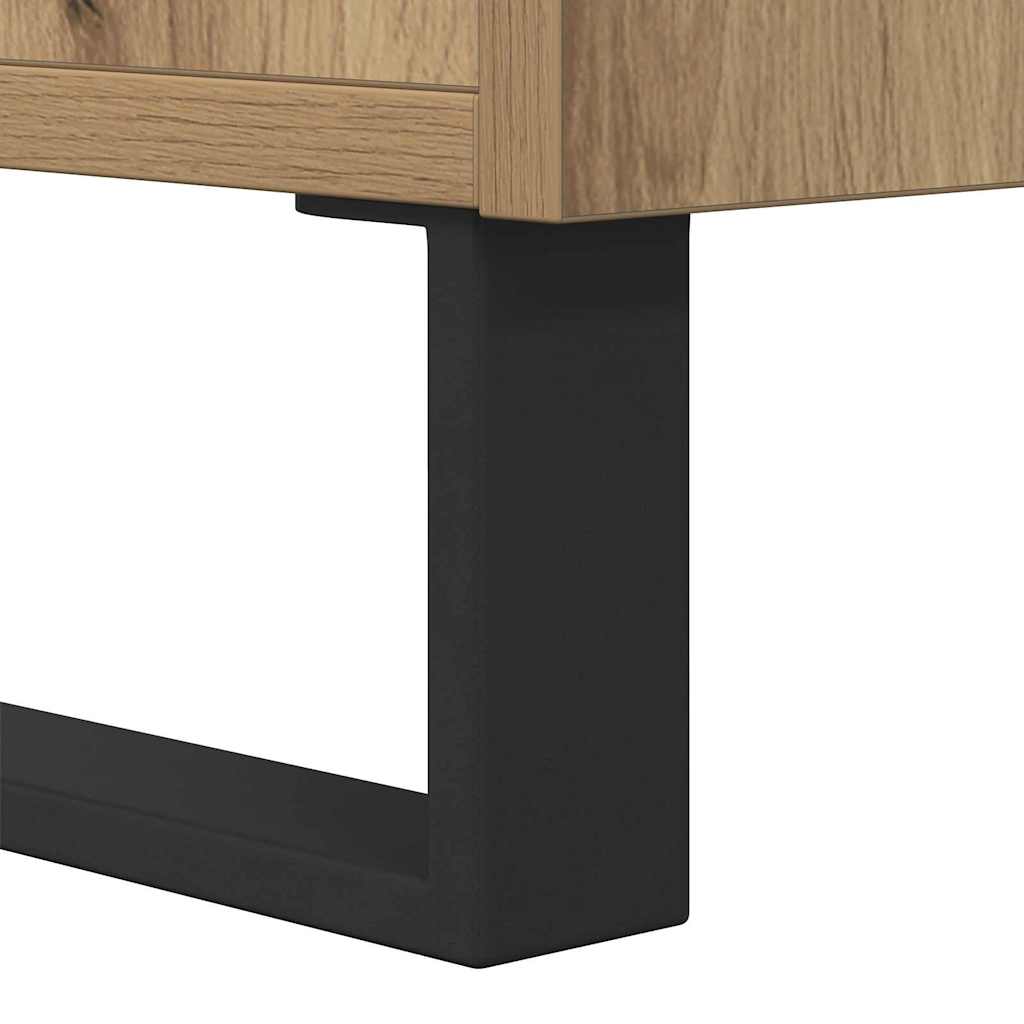 Couchtisch Eiche handwerklich 80 x 80 x 36.5 cm Holzwerkstoff