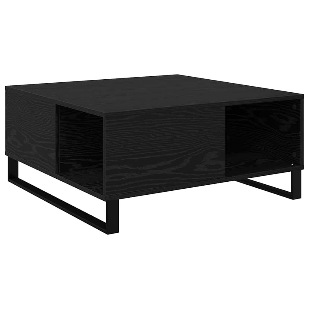 Couchtisch Schwarze Eiche 80 x 80 x 36.5 cm Holzwerkstoff
