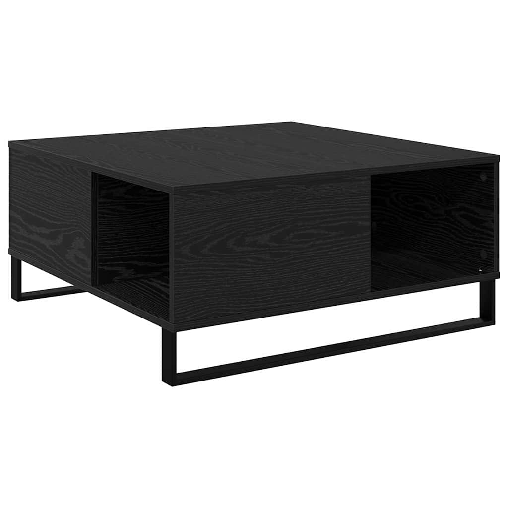 Couchtisch Schwarze Eiche 80 x 80 x 36.5 cm Holzwerkstoff