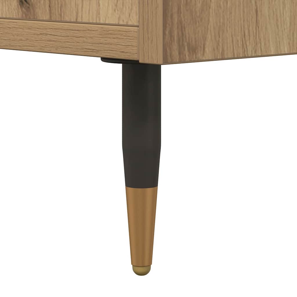 Nachttisch Eiche handwerklich 40 x 35 x 47,5 cm Holzwerkstoff