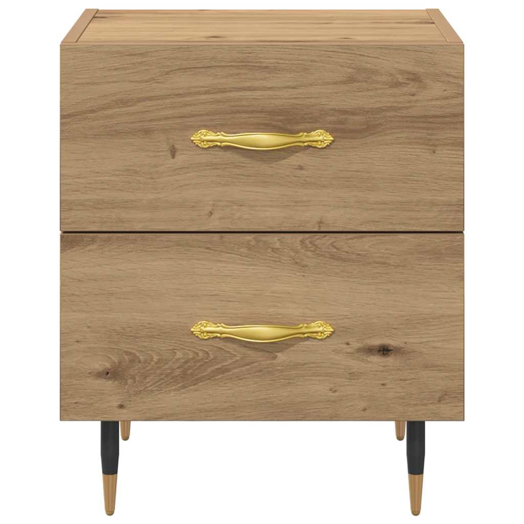 Nachttisch Eiche handwerklich 40 x 35 x 47,5 cm Holzwerkstoff