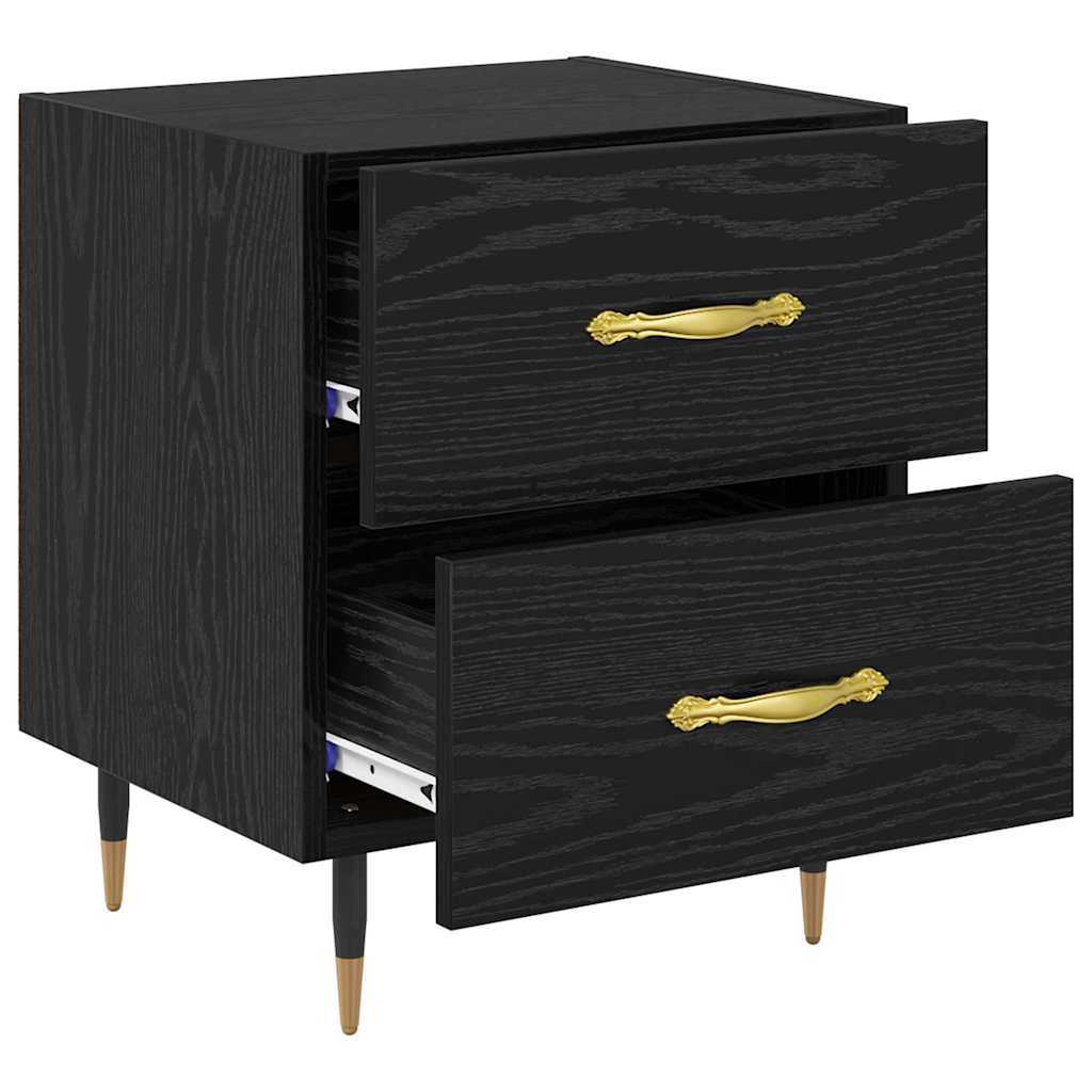 Nachttisch Schwarze Eiche 40 x 35 x 47,5 cm Holzwerkstoff