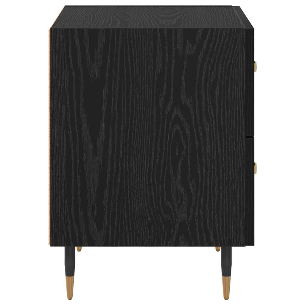 Nachttisch Schwarze Eiche 40 x 35 x 47,5 cm Holzwerkstoff