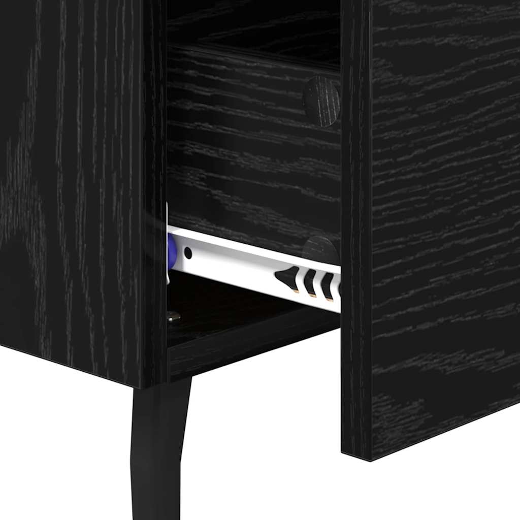 Nachttisch Schwarze Eiche 40 x 35 x 47,5 cm Holzwerkstoff