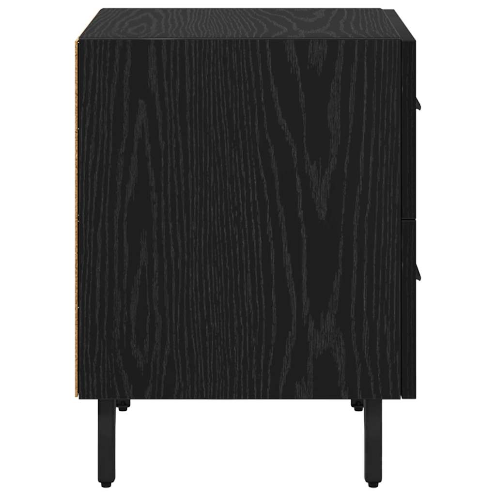 Nachttisch Schwarze Eiche 40 x 35 x 47,5 cm Holzwerkstoff