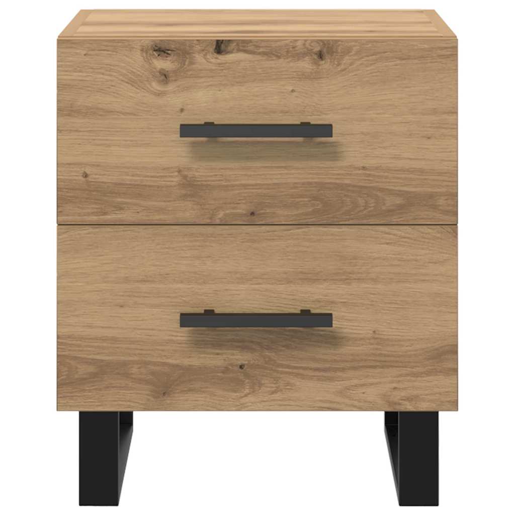 Nachttisch Eiche handwerklich 40 x 35 x 47,5 cm Holzwerkstoff