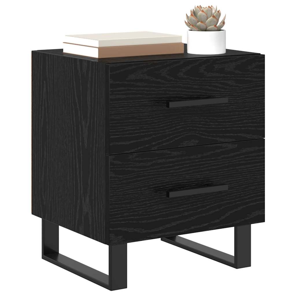 Nachttisch Schwarze Eiche 40 x 35 x 47,5 cm Holzwerkstoff