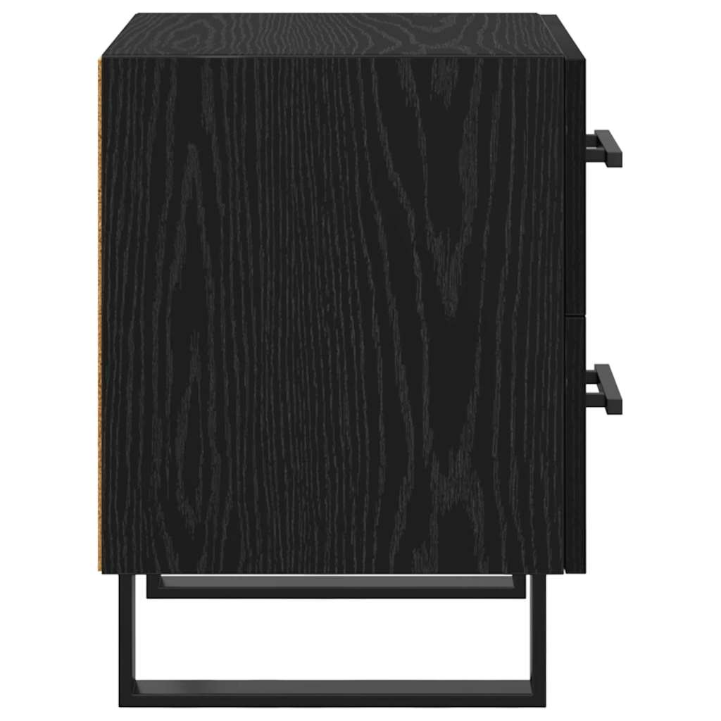 Nachttisch Schwarze Eiche 40 x 35 x 47,5 cm Holzwerkstoff