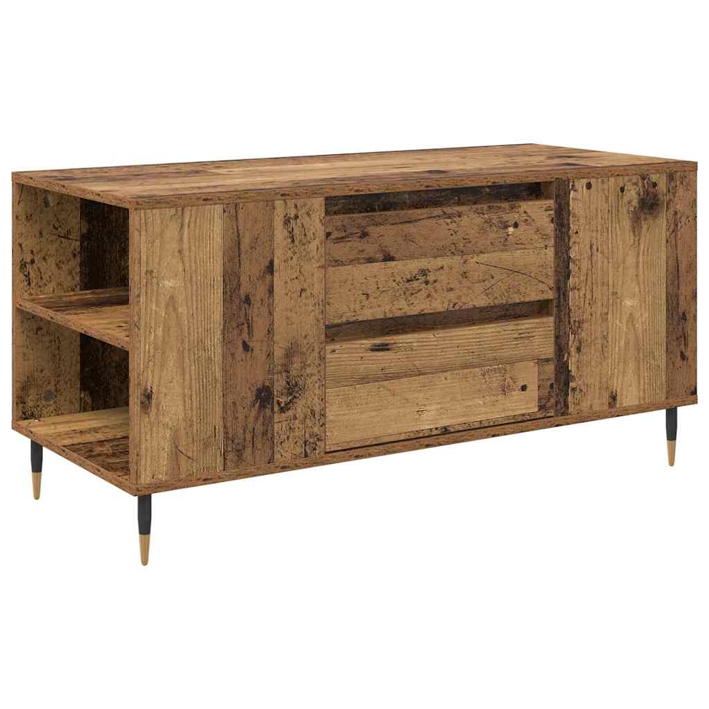 Couchtisch with Drawer Altholz 102 x 44,5 x 50 cm Holzwerkstoff