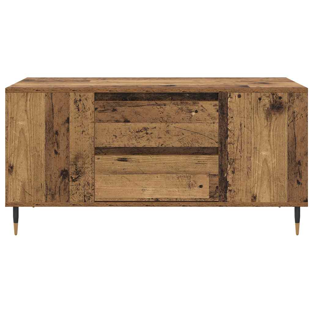 Couchtisch with Drawer Altholz 102 x 44,5 x 50 cm Holzwerkstoff