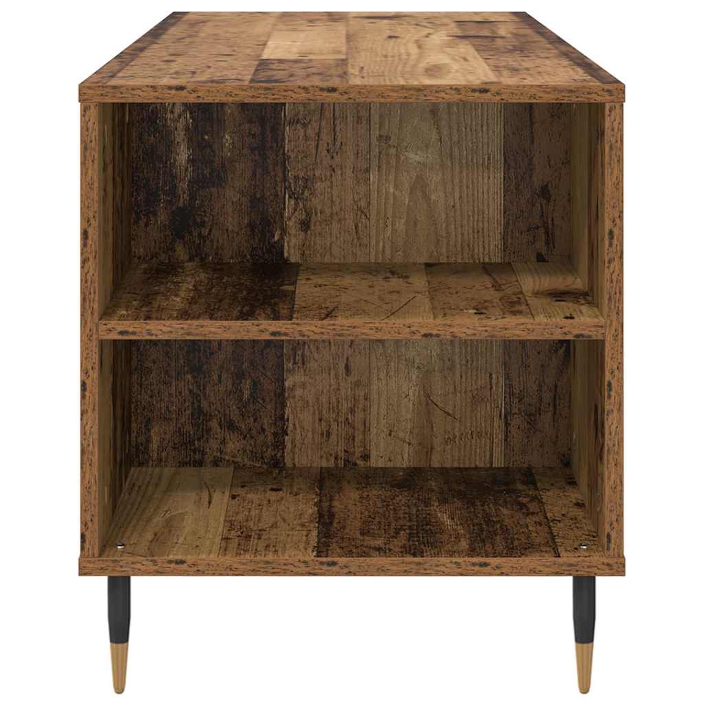 Couchtisch with Drawer Altholz 102 x 44,5 x 50 cm Holzwerkstoff